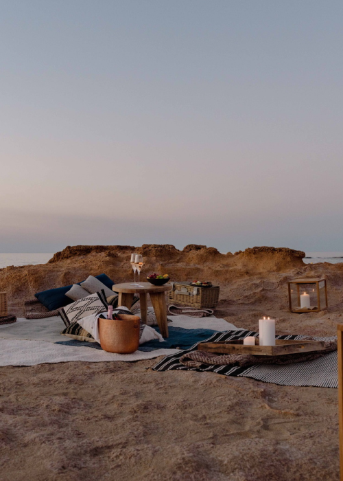 500x700 copie Coucher de soleil sur une terrasse face à la mer en Crète